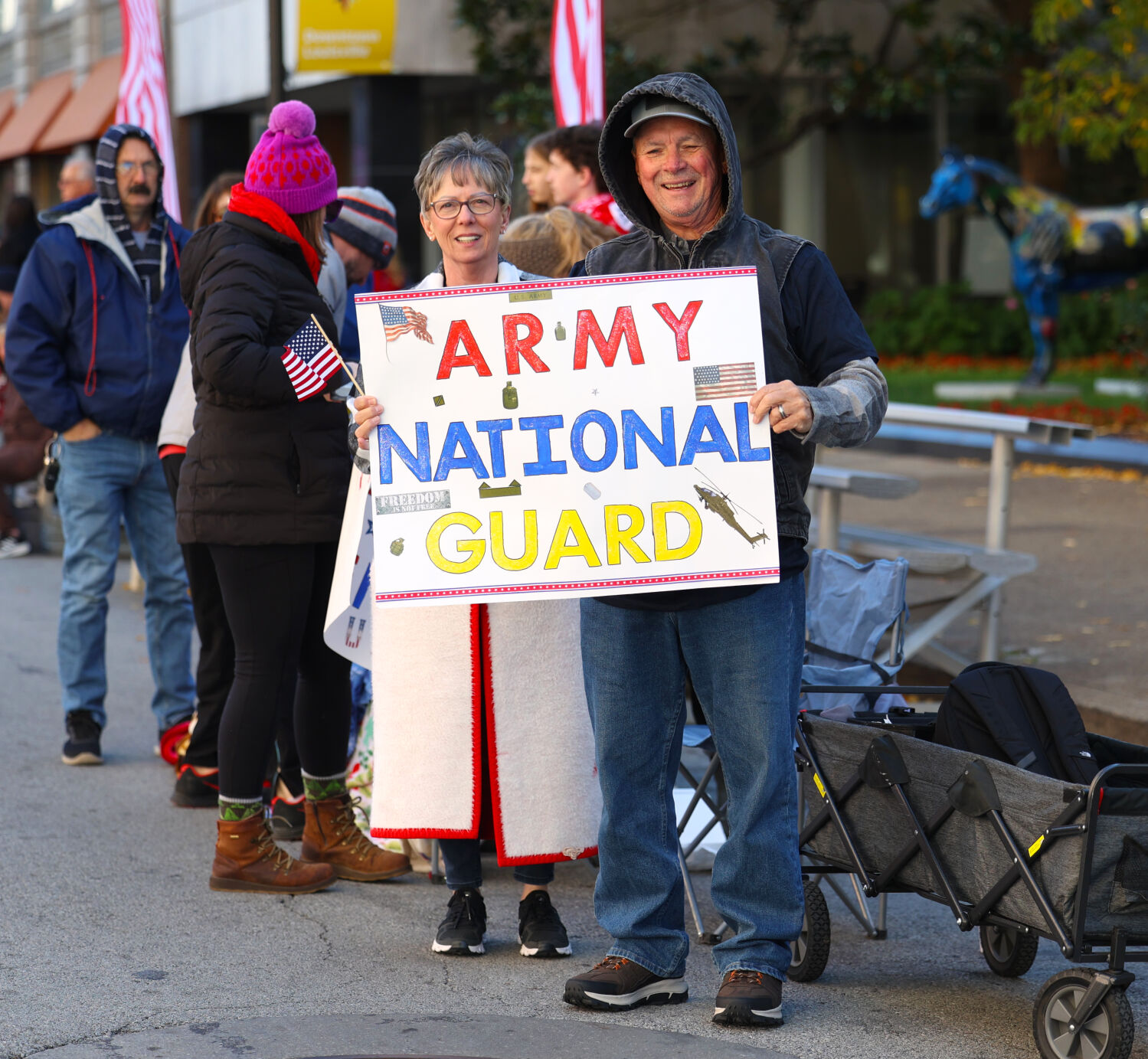 Poster at Veterans Day Parade.JPG